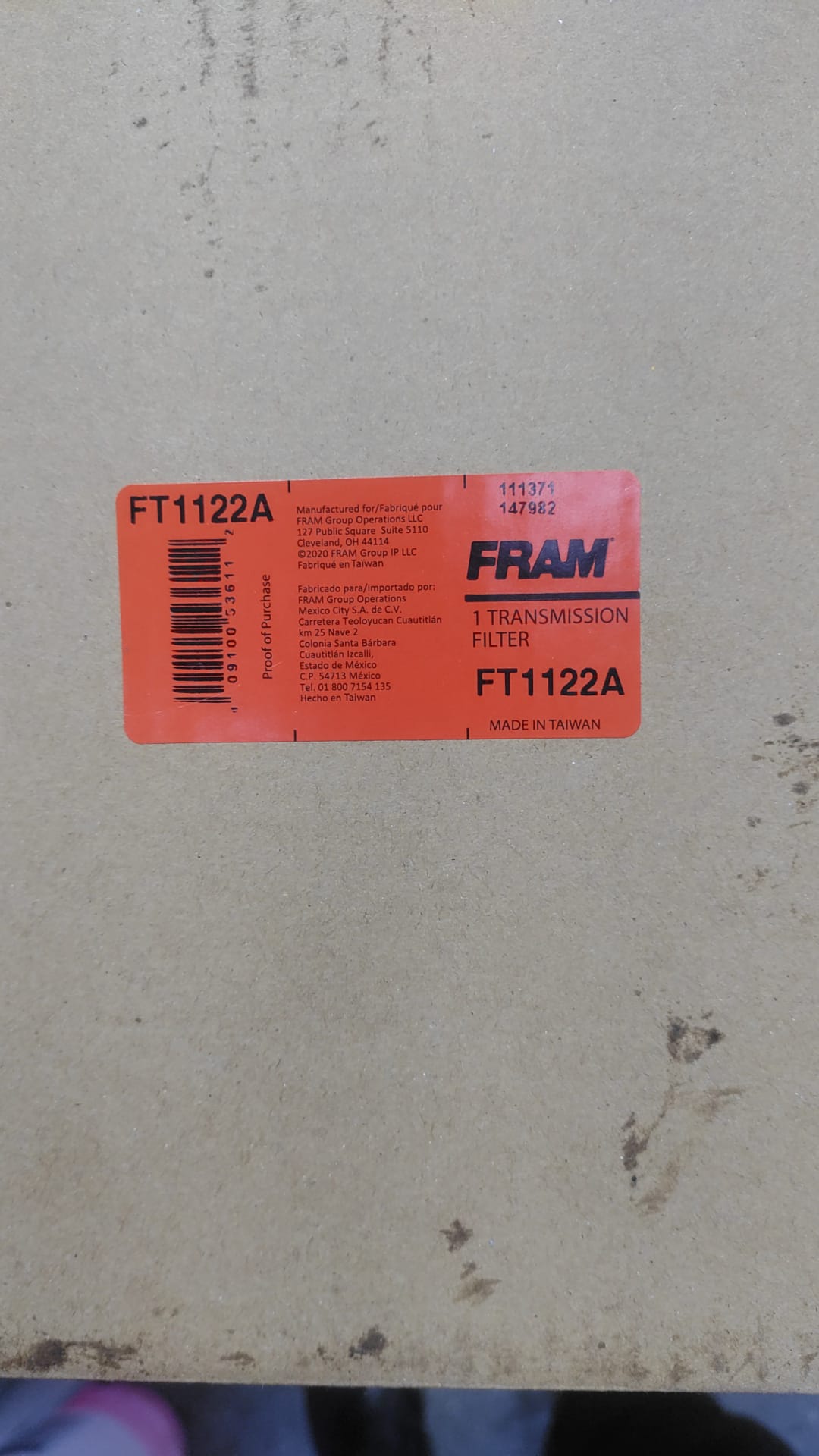 OIL FILTER — 56-CH9972