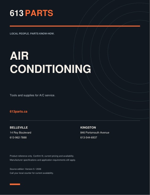 613 Parts Air Conditioning guide
