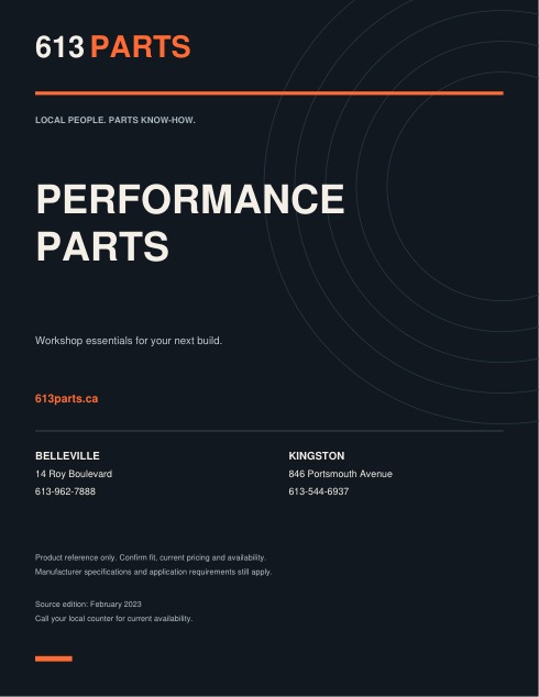 613 Parts Performance Parts guide