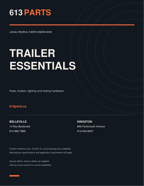 613 Parts Trailer Essentials guide